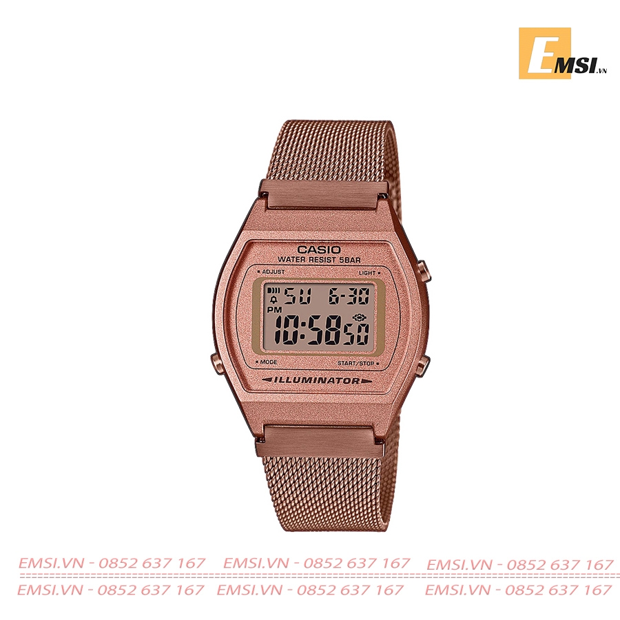 Casio B640WMR-5A - Đồng Hồ Nữ - Điện Tử - Kính Nhựa - Size Mặt 35mm EMSI.VN