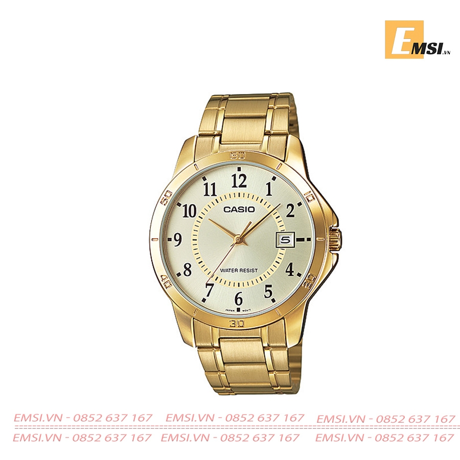 Casio MTP-V004G-9B - Đồng Hồ Nam - Pin / Quartz - Kính Khoáng - Size Mặt 41.5mm EMSI.VN