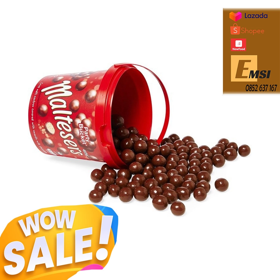 Hộp kẹo Socola Maltesers Party Bucket 520g của Mỹ