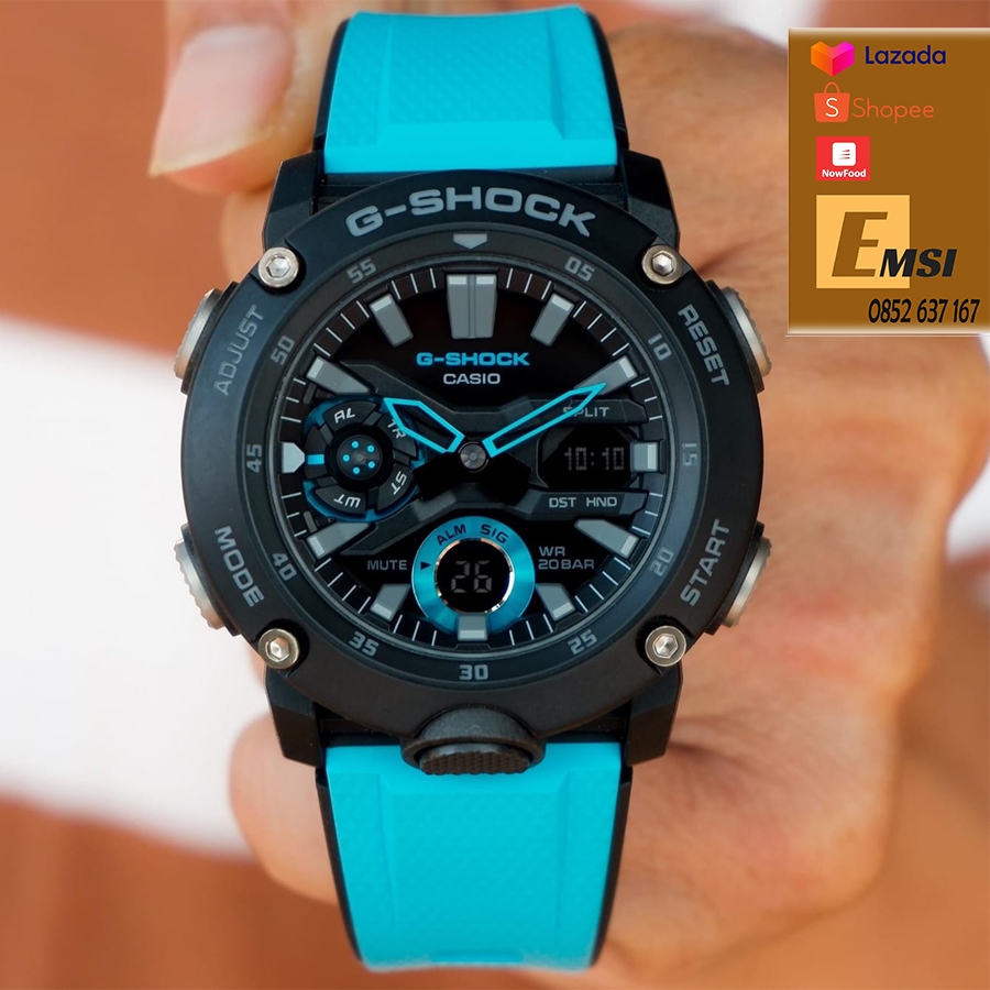 G-SHOCK GA-2000-1A2 - Đồng Hồ Nam - Điện Tử - Kính Khoáng - Size Mặt 51mm - Bảo Hành 5 Năm - Chính Hãng