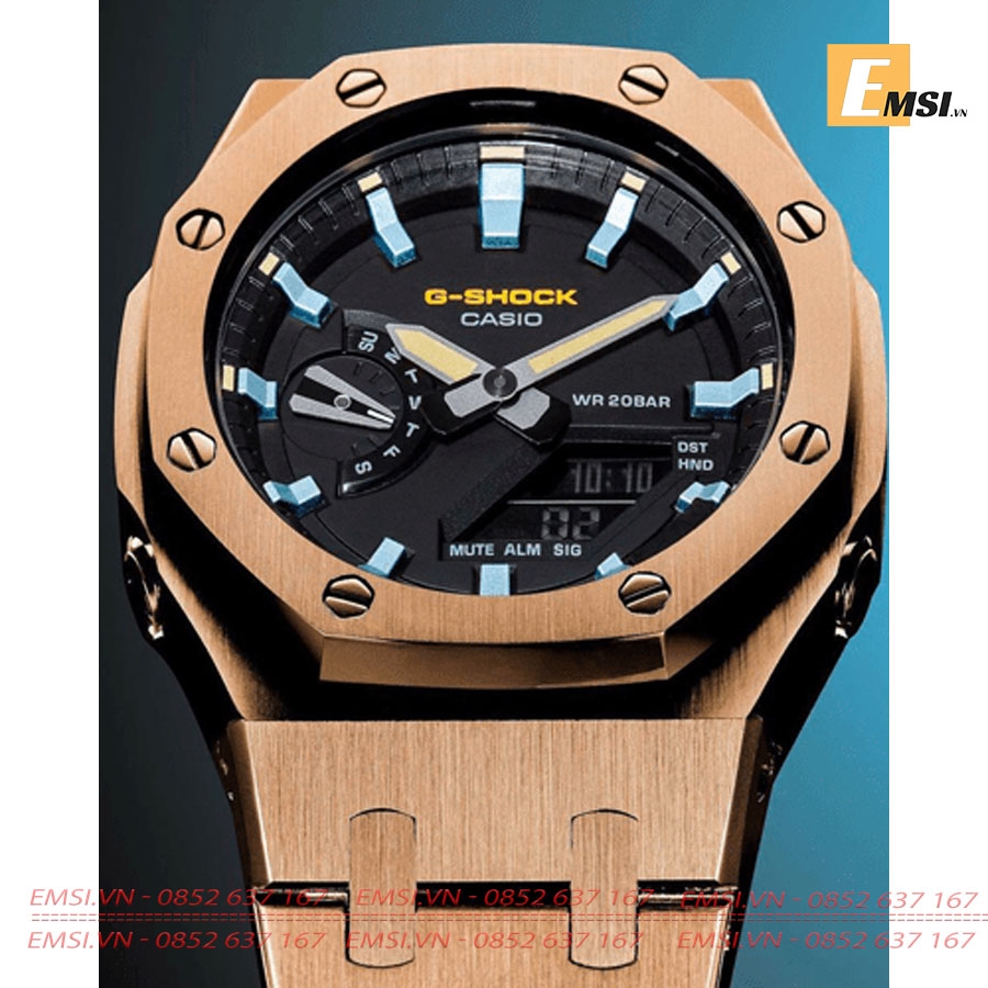 Đồng hồ Nam G-Shock GA-2110SU-9A  – Custom AP Royal Oak Rose Gold Steel Special EMSI.VN