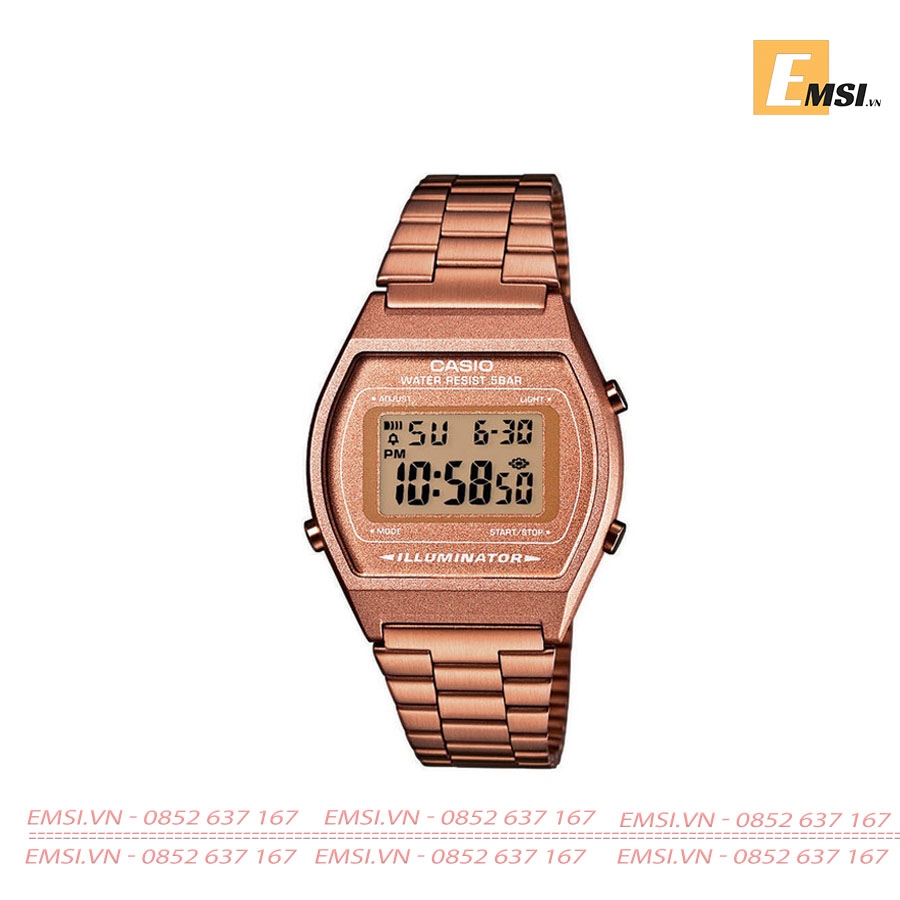 Casio B640WC-5A - Kính nhựa - Đồng hồ Unisex - Đồng hồ điện tử - Size mặt 35mm EMSI.VN