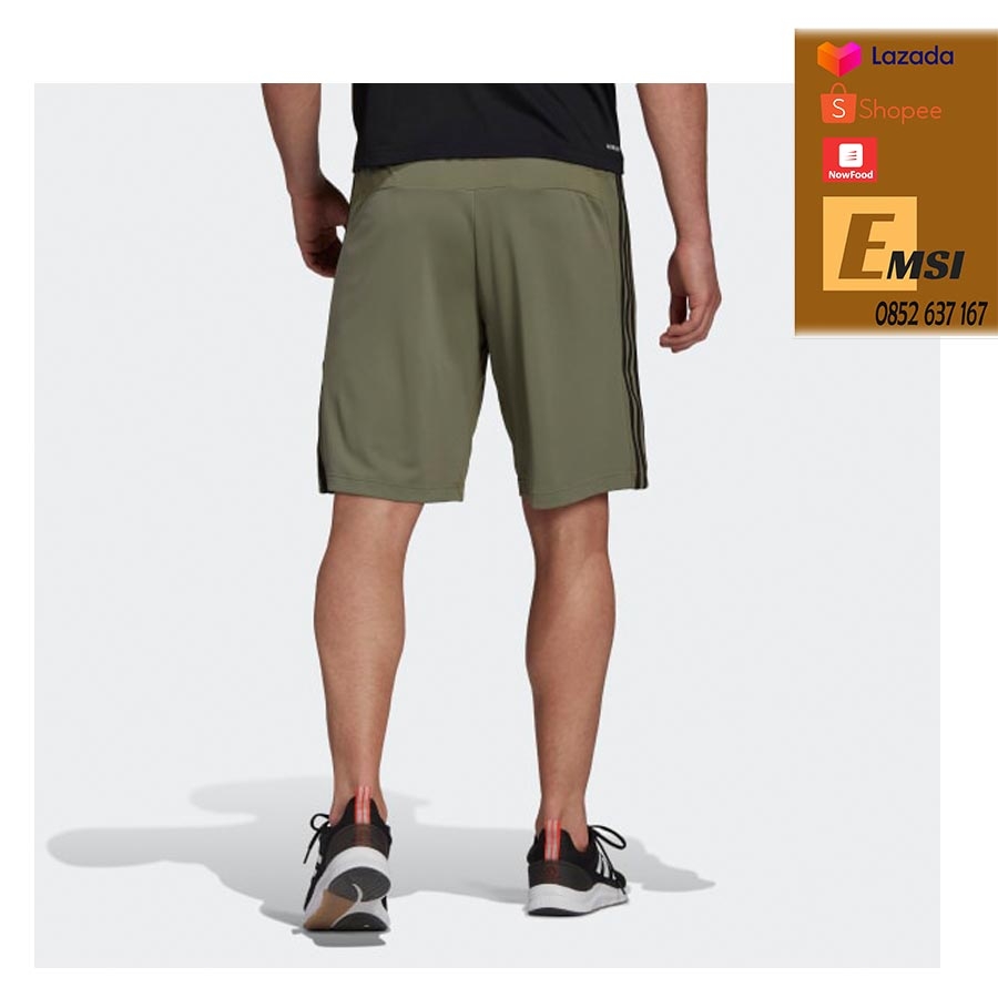 Quần adidas Designed 2 Move 3-Stripes Primeblue Shorts Men's (Legacy Green / Black)