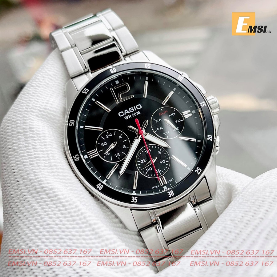 Casio MTP-1374D-1A - Đồng Hồ Nam - Pin / Quartz - Kính Khoáng - Size Mặt 43.5mm EMSI.VN