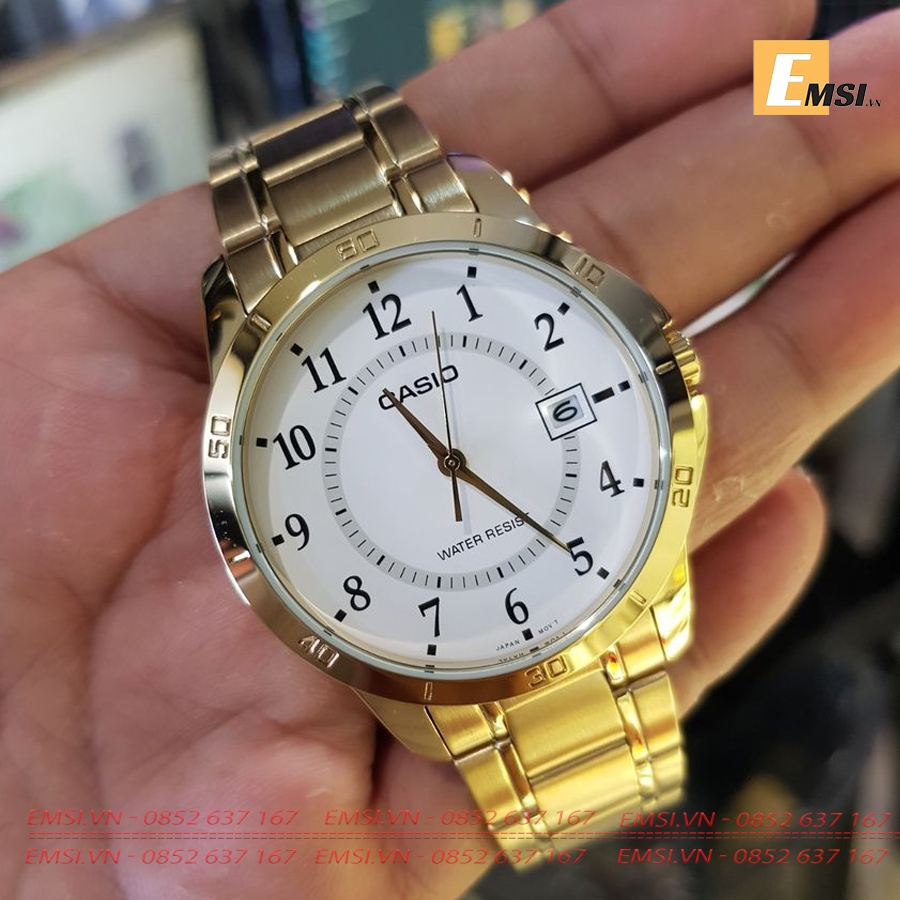 Casio MTP-V004G-7B - Đồng Hồ Nam - Pin / Quartz - Kính Khoáng - Size Mặt 41.5mm EMSI.VN