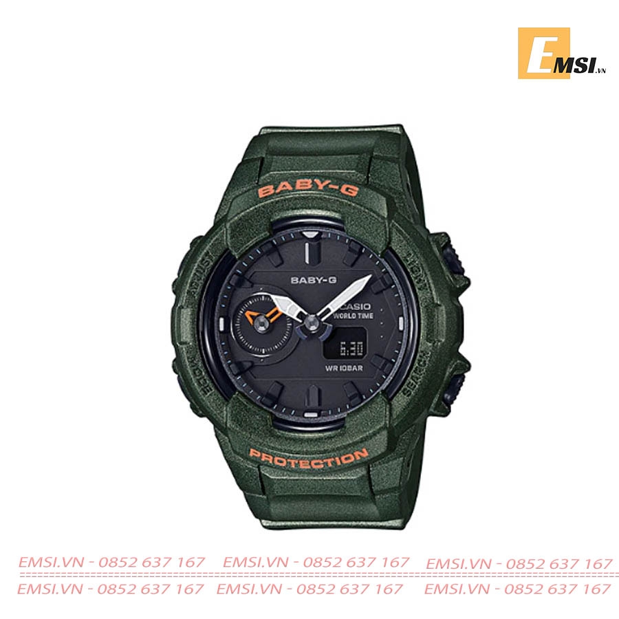 Baby-G BGA-230S-3ADR - Đồng Hồ Nữ - Điện Tử - Kính Khoáng - Size Mặt 43mm EMSI.VN