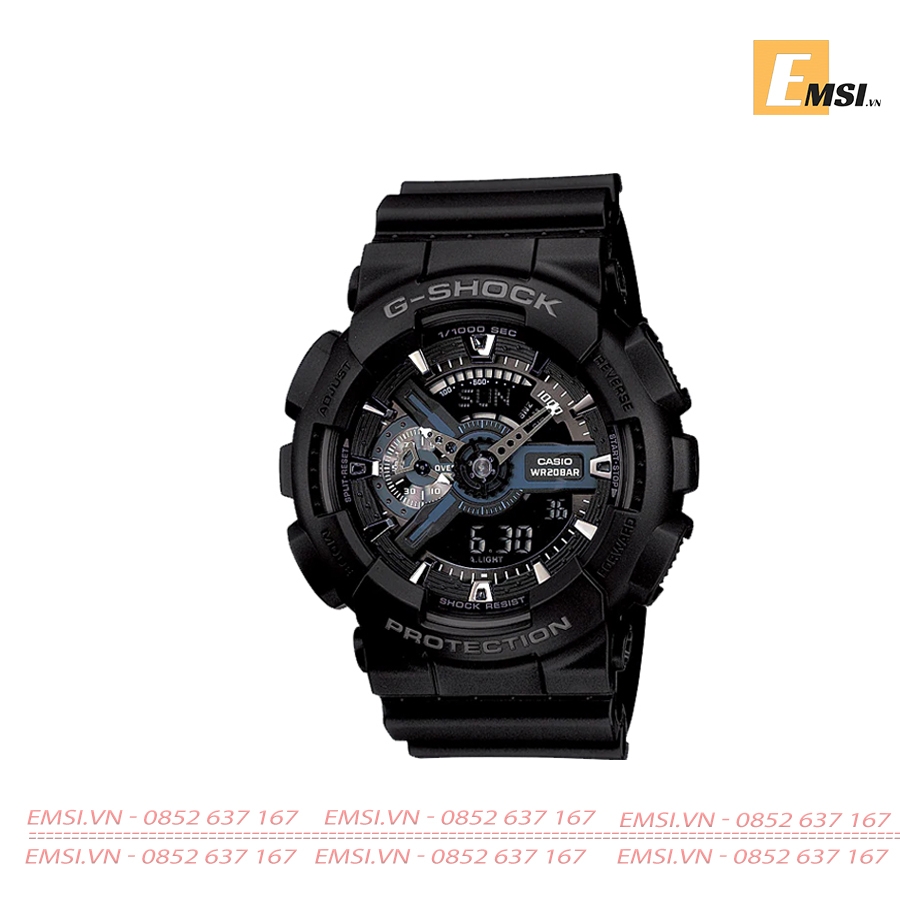 Gshock GA-110-1B - Kính khoáng - Đồng hồ nam - Điện tử - Size mặt 53.6mm Emsi.vn