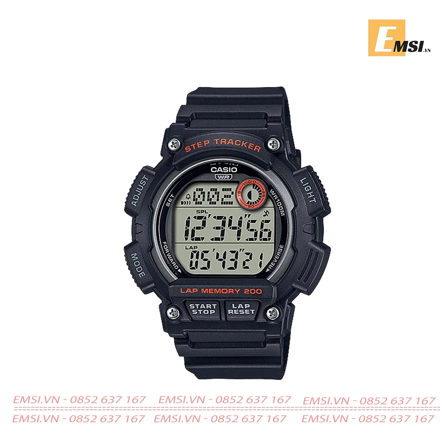 Casio WS-2100H-1A - Đồng Hồ Nam - Điện Tử - Kính Nhựa - Size Mặt 48mm EMSI.VN