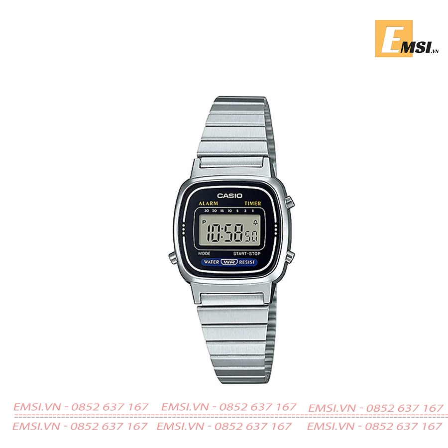 Casio LA670WA-1D - Đồng Hồ Nữ - Điện Tử - Kính Nhựa - Size Mặt 24.6mm EMSI.VN
