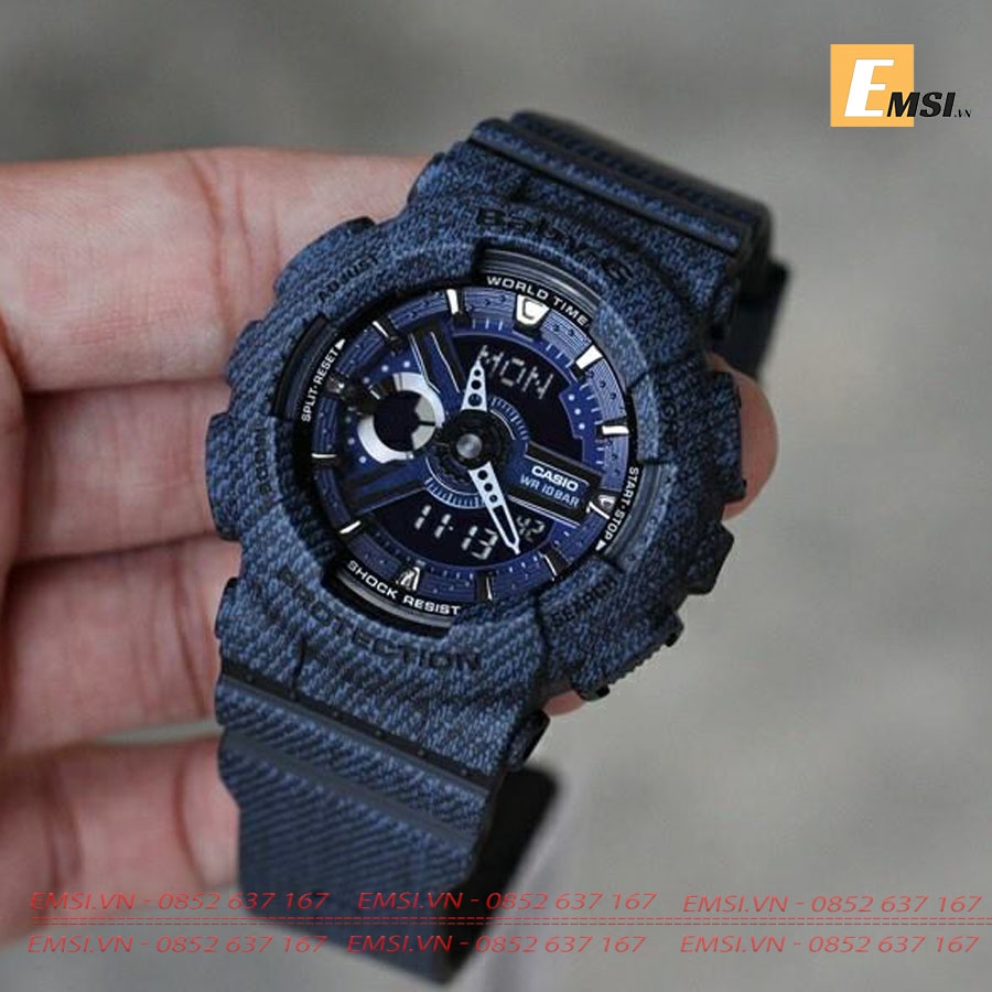 Casio Baby-G BA-110DC-2A1DR - Đồng Hồ Nữ - Điện Tử - Size Mặt 43.5mm - Kính Khoáng EMSI.VN