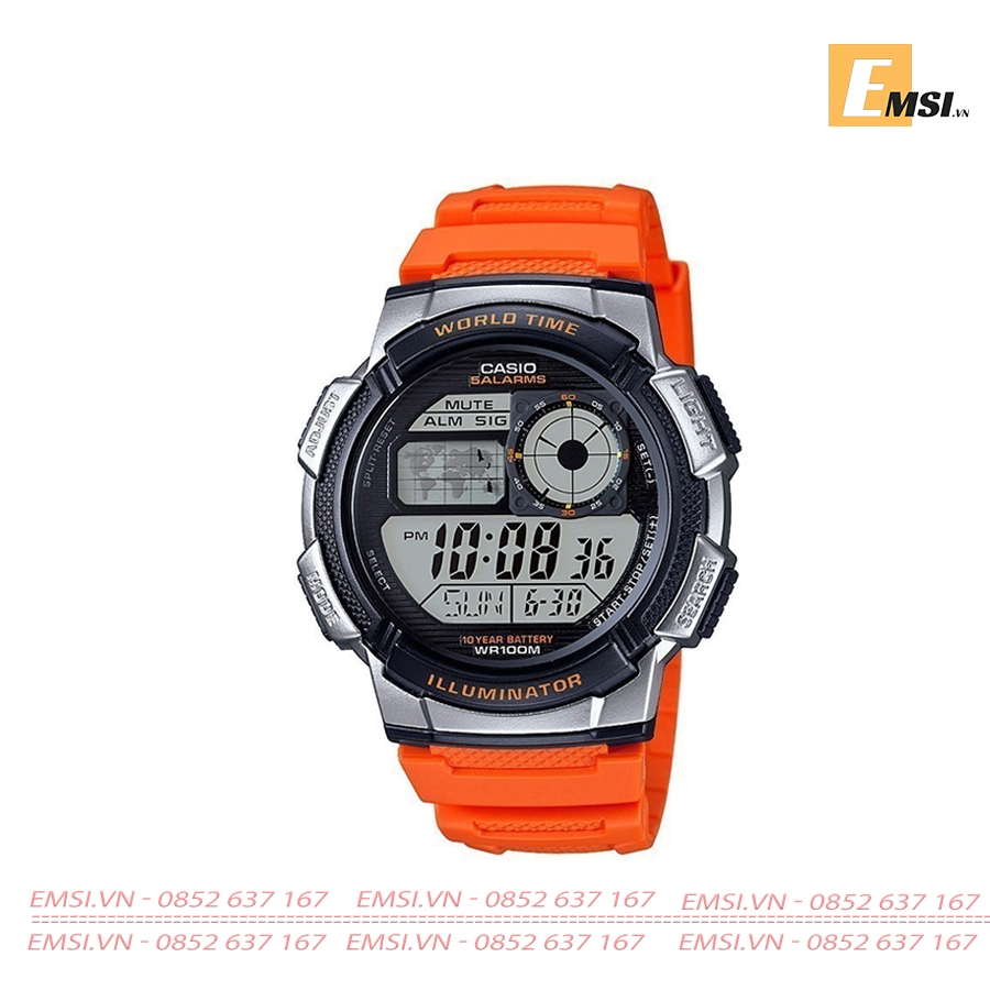 Casio AE-1000W-4B - Đồng Hồ Nam - Điện Tử - Size Mặt 43.8mm - Kính Nhựa EMSI.VN