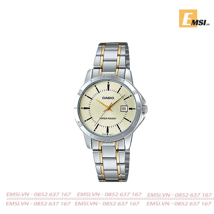 Casio LTP-V004SG-9AUDF - Đồng Hồ Nữ - Pin/Quartz - Size Mặt 30mm - Kính Khoáng EMSI.VN