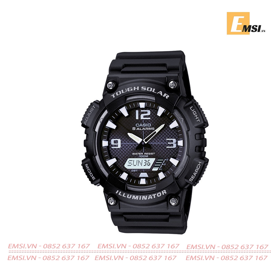 Casio AQ-S810W-1AVDF - Đồng Hồ Nam - Năng Lượng Mặt Trời - Size Mặt 46.6mm - Kính Nhựa EMSI.VN