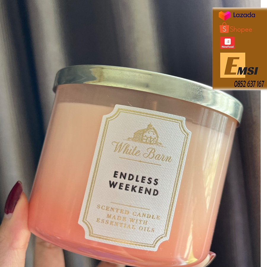 Nến thơm 3 tim BATH & BODY WORKS 500g của Mỹ