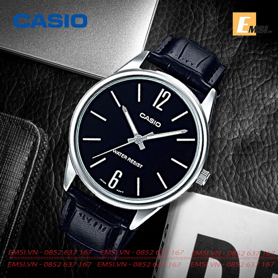 Casio MTP-V005L-1B - Đồng hồ nam - Pin / Quartz - Size mặt 40mm - Kính khoáng EMSI.VN