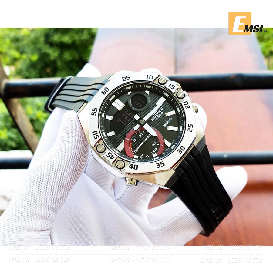 Edifice ECB-10P-1ADF - Đồng Hồ Nam - Pin / Quartz - Kính Khoáng - Size Mặt 48.5mm - Bảo Hành 5 Năm - Chính Hãng - Emsi.vn