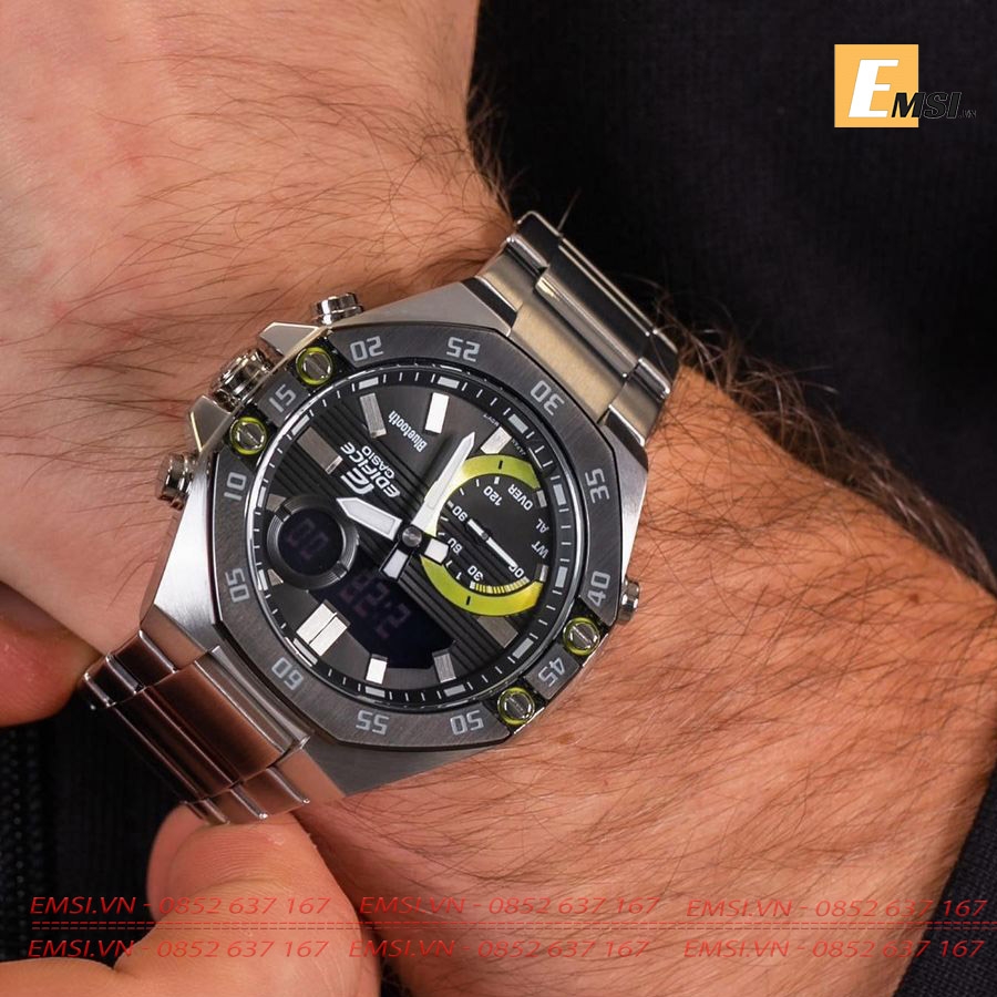Casio ECB-10DB-1A - Đồng Hồ Nam - Điện Tử - Kính Khoáng - Size Mặt 48.5mm EMSI.VN