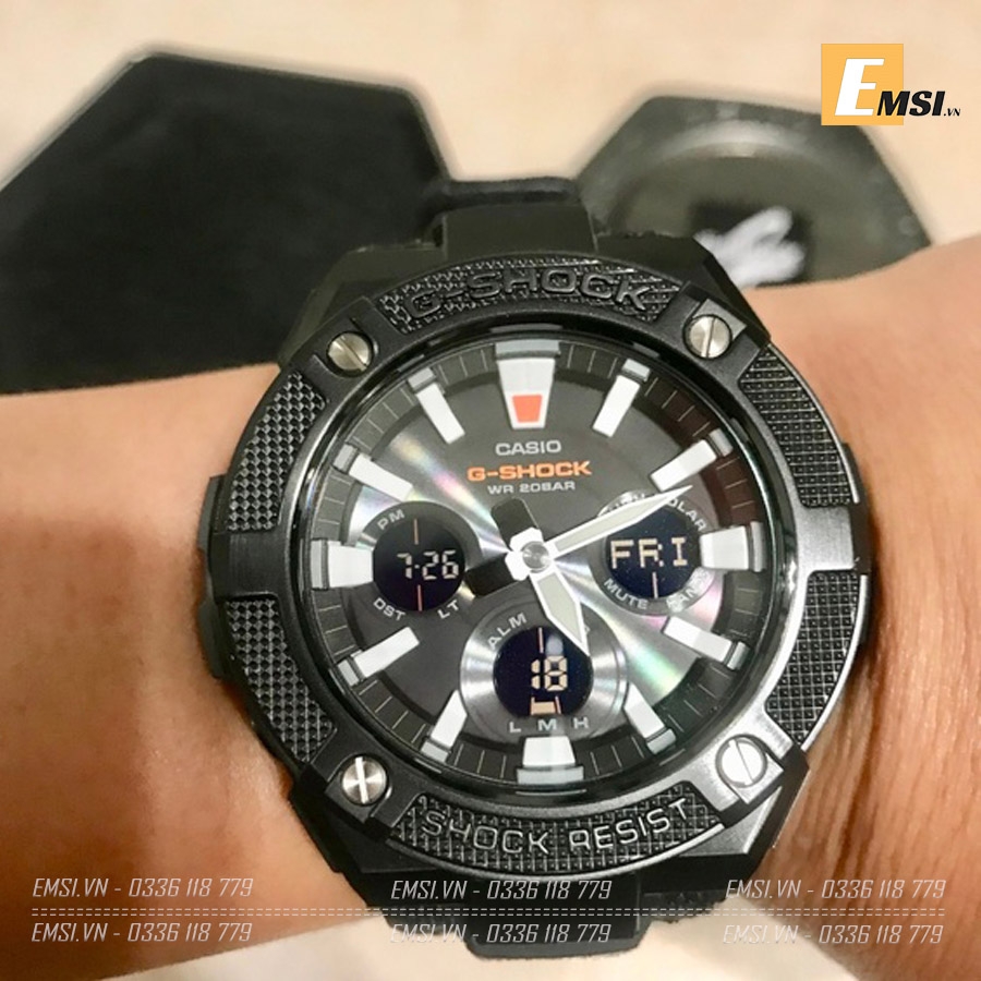 G-Shock GST-S130BC-1ADR - Đồng Hồ Nam - Năng Lượng Mặt Trời - Kính Khoáng - Size Mặt 52.4mm - Bảo Hành 5 Năm - Chính Hãng