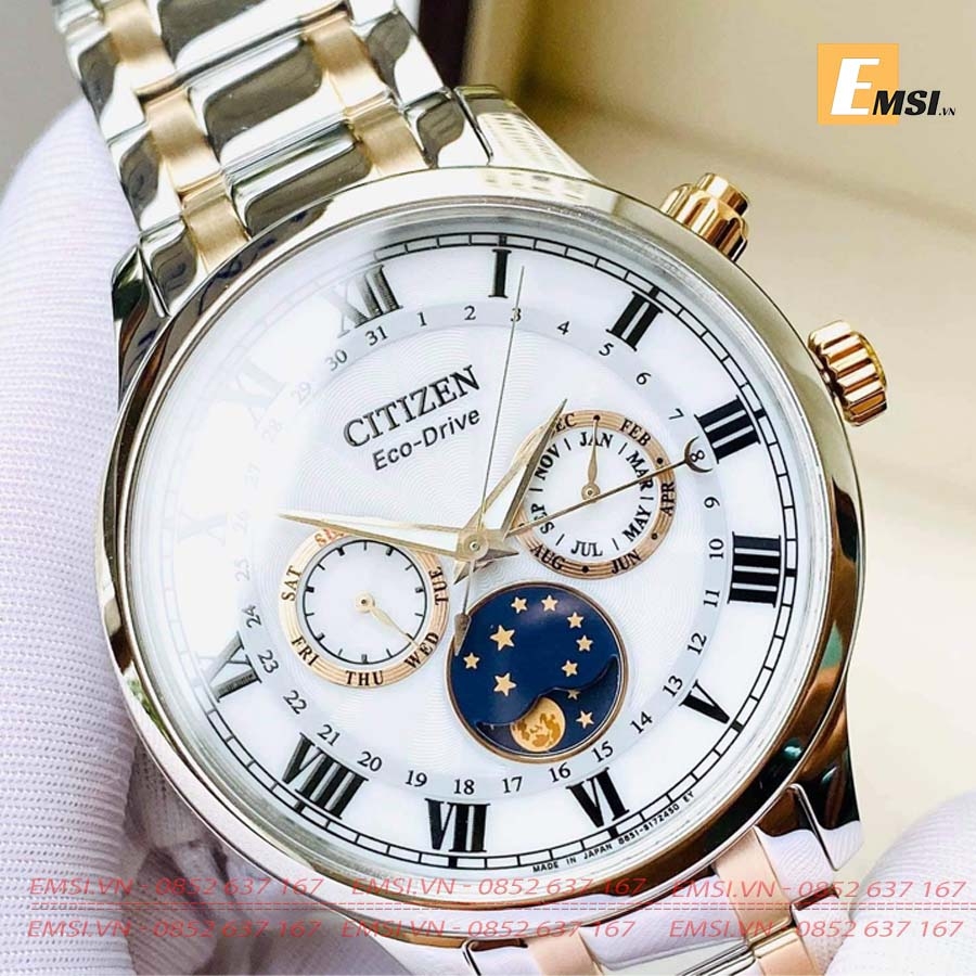 Citizen AP1054-80A - Đồng Hồ Nam - Eco Drive - Kính Sapphire - Size Mặt 42mm