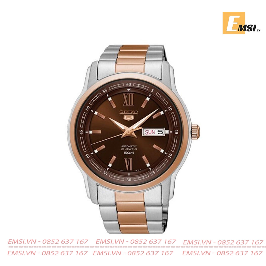 Đồng Hồ Seiko Automatic SNKP18J1 Cho Nam Chính Hãng - AUTOMATIC BROWN DIAL