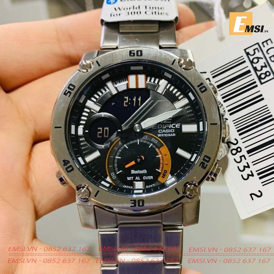 Casio Edifice ECB-20D-1A - Đồng Hồ Nam - Pin / Quartz - Kính Khoáng - Size Mặt 46mm EMSI.VN
