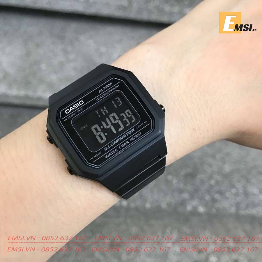 Casio B650WB-1B - Kính nhựa - Đồng hồ nam - Đồng hồ điện tử - Size mặt 41mm EMSI.VN