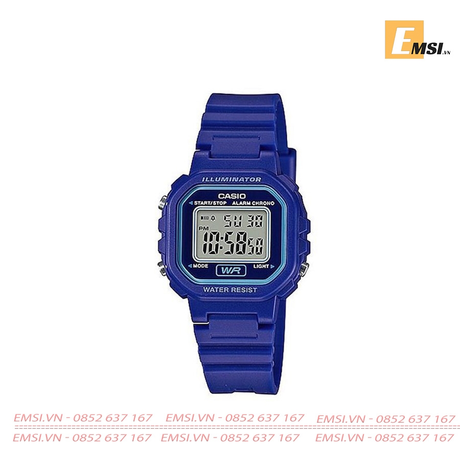 Casio LA-20WH-2ADF - Đồng Hồ Nữ - Điện Tử - Size Mặt 30.5mm - Kính Nhựa EMSI.VN