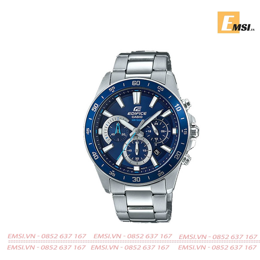 Casio Edifice EFV-570D-2AVUDF - Đồng Hồ Nam - Pin/Quartz - Kính Khoáng - Size Mặt 43.8mm EMSI.VN