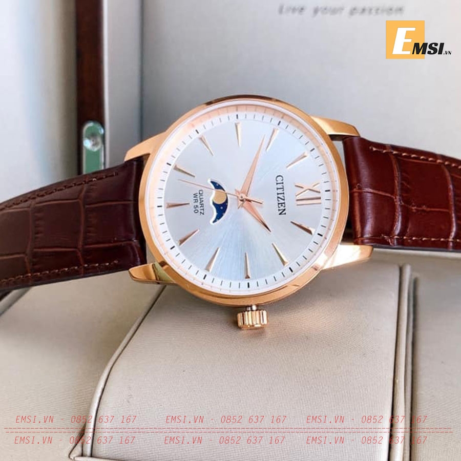 Citizen AK5003-05A – Nam – Quartz (Pin) – Dây Da