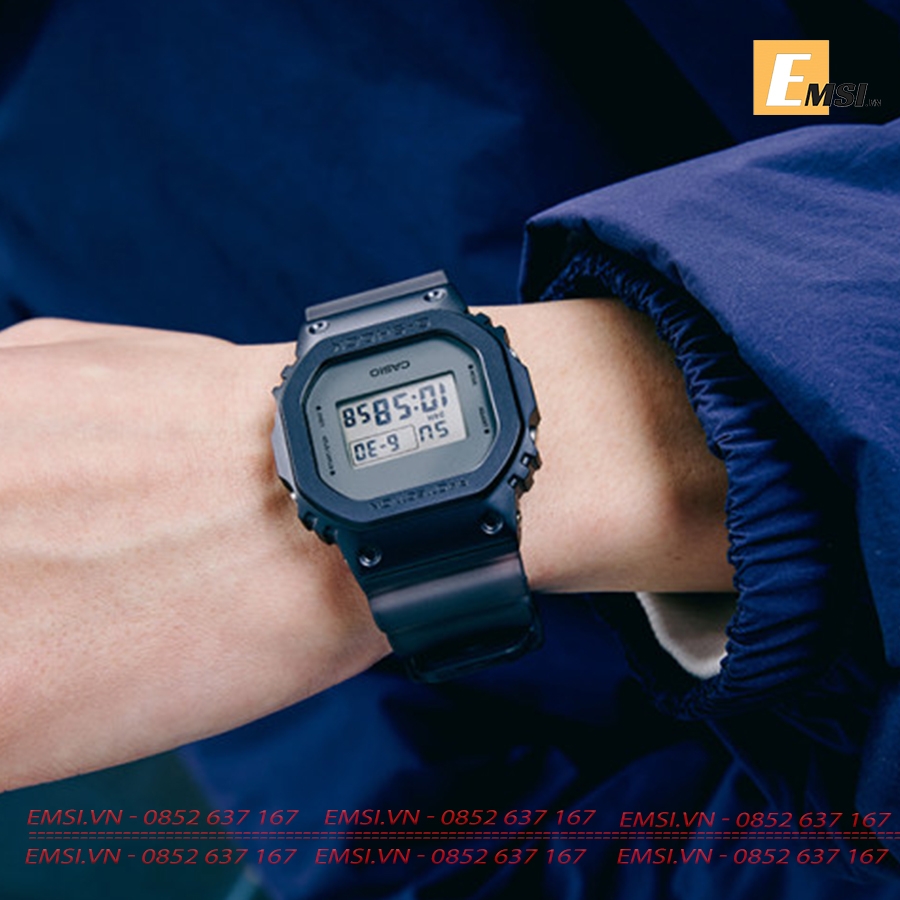 GM-5600MF-2DR | Đồng Hồ Casio | G-Shock | Nam | Dây Nhựa | Gờ Kim Loại | Chống Nước WR20BAR - Emsi.vn