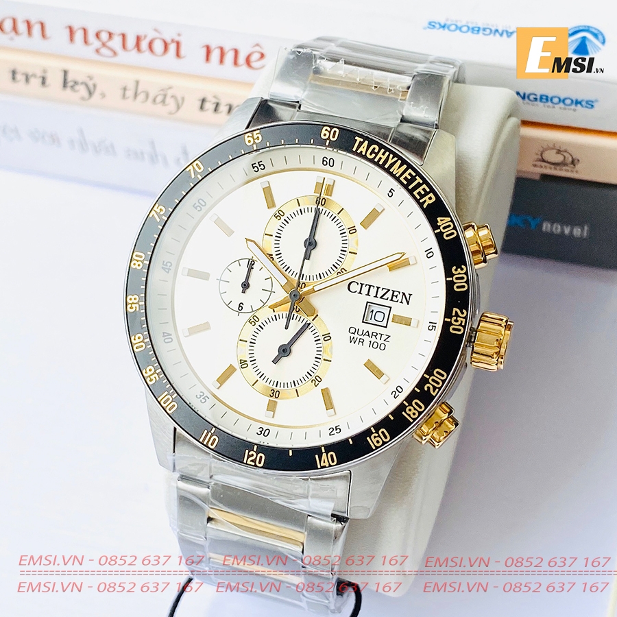 Citizen AN3604-58A - Đồng Hồ Nam - Pin / Quartz - Kính Khoáng - Size Mặt 44mm - Bảo Hành 5 Năm - Chính Hãng - Emsi.vn