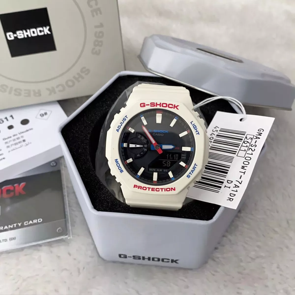 G-Shock GMA-S2100WT-7A1DR - Đồng hồ nam - Điện tử - Pin / Quartz - Size mặt 46mm - Kính khoáng - Bảo Hành 5 Năm