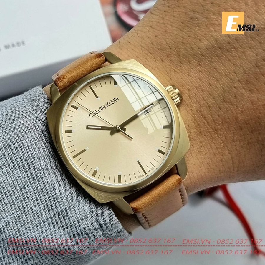 Calvin Klein K9N115GH – Nam – Quartz (Pin) – Dây Da - Emsi.vn