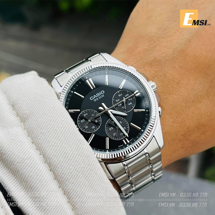 Casio MTP-1375D-1AVDF - Đồng Hồ Nam - Pin / Quartz - Kính Khoáng - Size Mặt 42mm - Bảo Hành 5 Năm - Chính Hãng