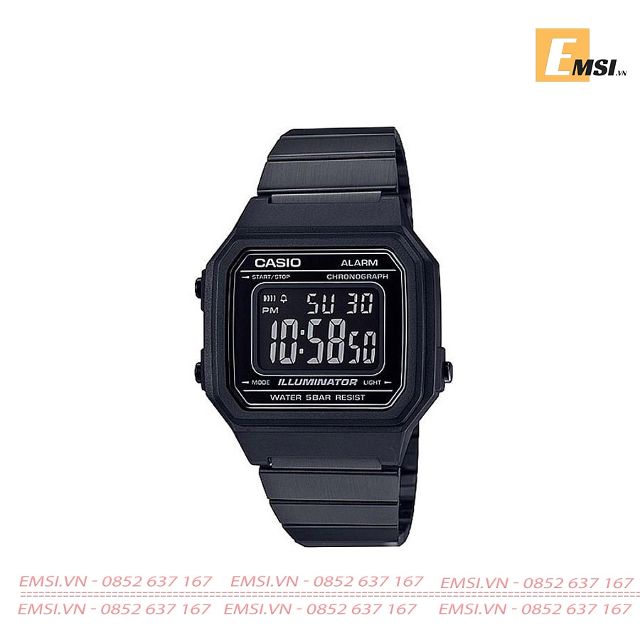Casio B650WB-1B - Kính nhựa - Đồng hồ nam - Đồng hồ điện tử - Size mặt 41mm EMSI.VN