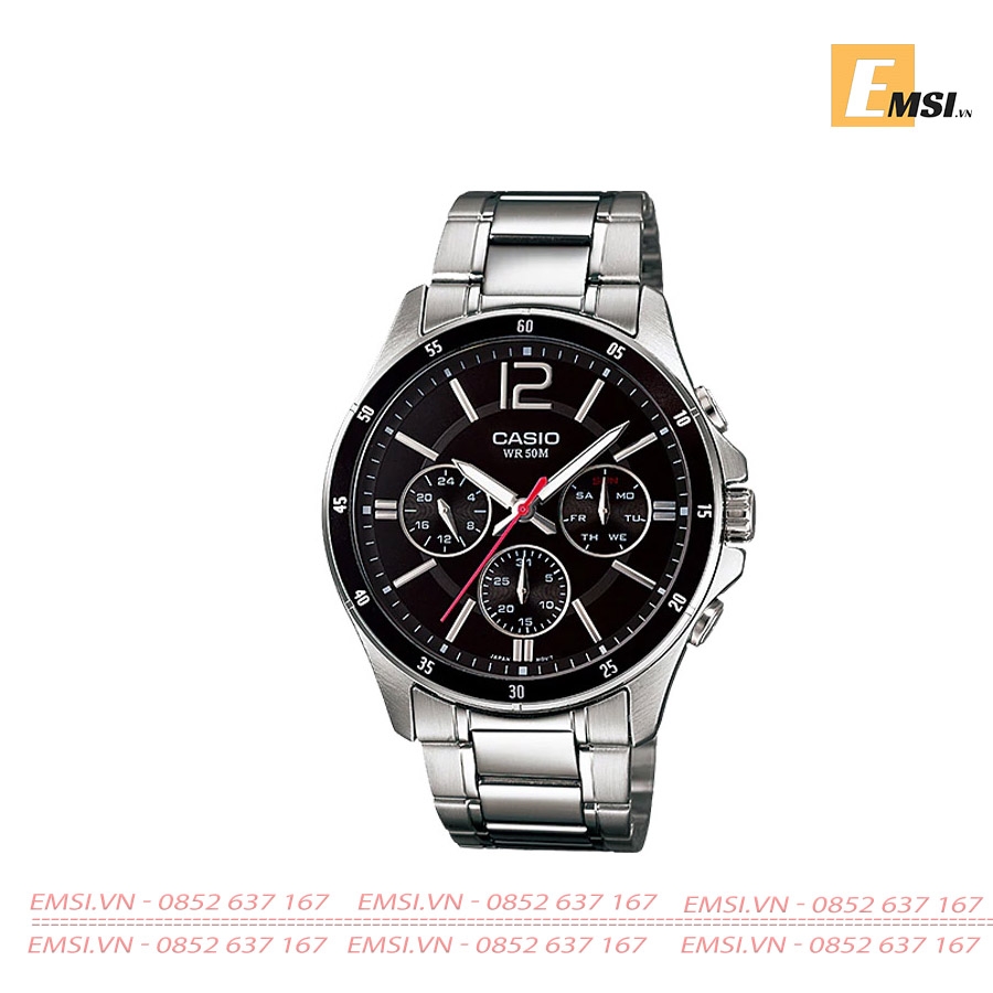 Casio MTP-1374D-1A - Đồng Hồ Nam - Pin / Quartz - Kính Khoáng - Size Mặt 43.5mm EMSI.VN