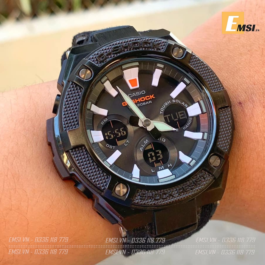 G-Shock GST-S130BC-1ADR - Đồng Hồ Nam - Năng Lượng Mặt Trời - Kính Khoáng - Size Mặt 52.4mm - Bảo Hành 5 Năm - Chính Hãng