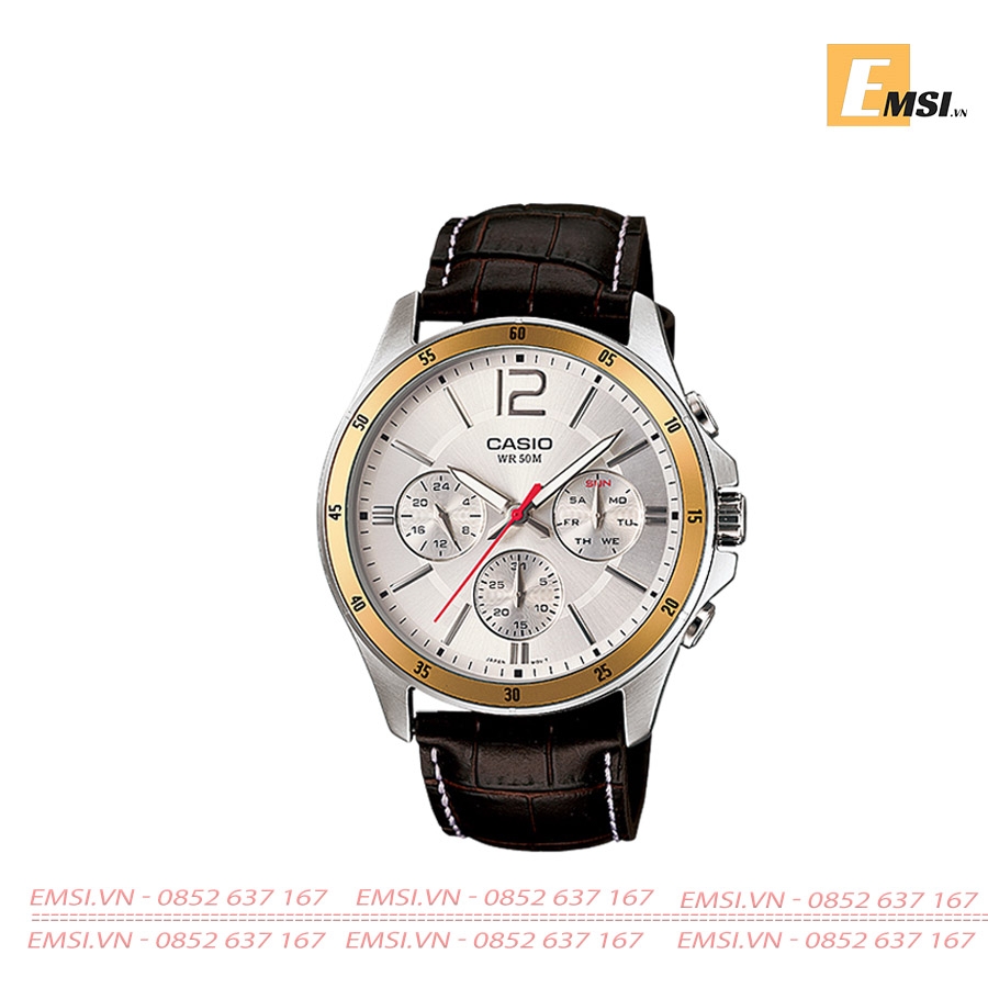 Casio MTP-1374L-7A - Đồng Hồ Nam - Pin / Quartz - Kính Khoáng - Size Mặt 43.5mm EMSI.VN