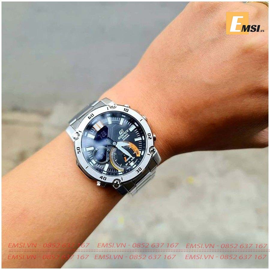 Casio Edifice ECB-20D-1A - Đồng Hồ Nam - Pin / Quartz - Kính Khoáng - Size Mặt 46mm EMSI.VN