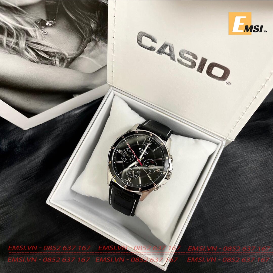 Casio MTP-1374L-1AVDF - Đồng Hồ Nam - Pin / Quartz - Kính Khoáng - Size Mặt 43.5mm - Bảo Hành 5 Năm - Chính Hãng