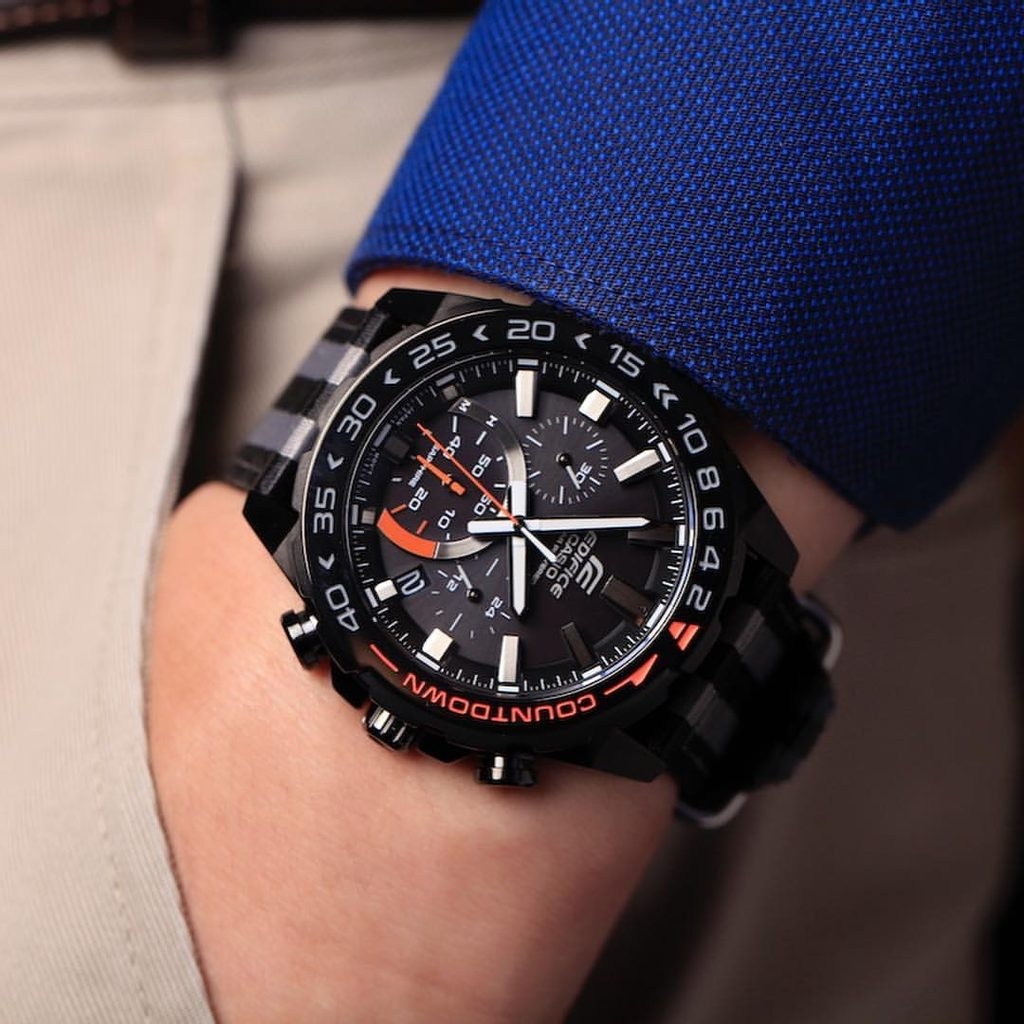Casio Edifice EFS-S550BL-1AVUDF - Đồng Hồ Nam - Năng Lượng Mặt Trời - Kính Sapphire - Size Mặt 47mm EMSI.VN