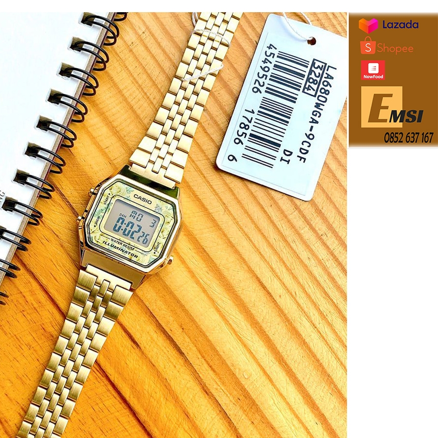 Casio LA680WGA-9C - Đồng Hồ Nữ - Điện Tử - Kính Nhựa - Size Mặt 28.5mm - Bảo Hành 5 Năm - Chính Hãng - Emsi.vn