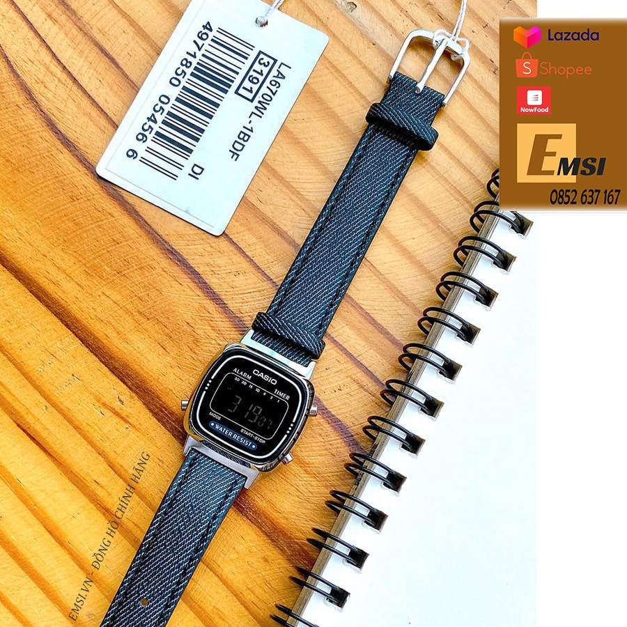 Casio LA670WL-1B - Đồng Hồ Nữ - Pin / Quartz - Kính Nhựa - Size Mặt 24.6mm EMSI.VN