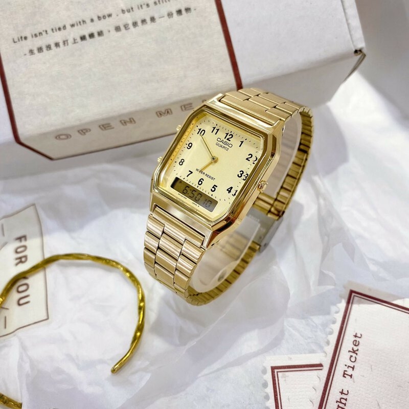 Casio AQ-230GA-9B - Đồng Hồ Nam - Điện Tử - Size Mặt 29.8mm Emsi.vn