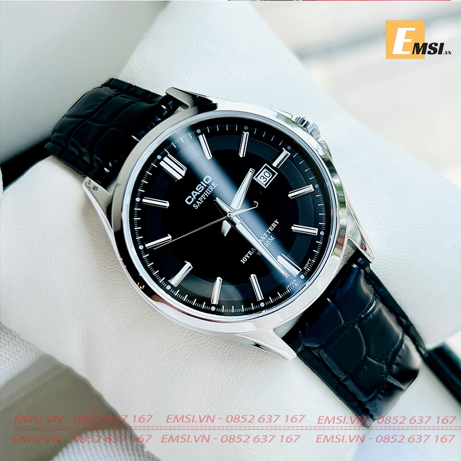 Casio MTS-100L-1AVDF - Đồng Hồ Nam - Pin / Quartz - Kính Sapphire - Size Mặt 41mm - Bảo Hành 5 Năm - Chính Hãng - Emsi.vn