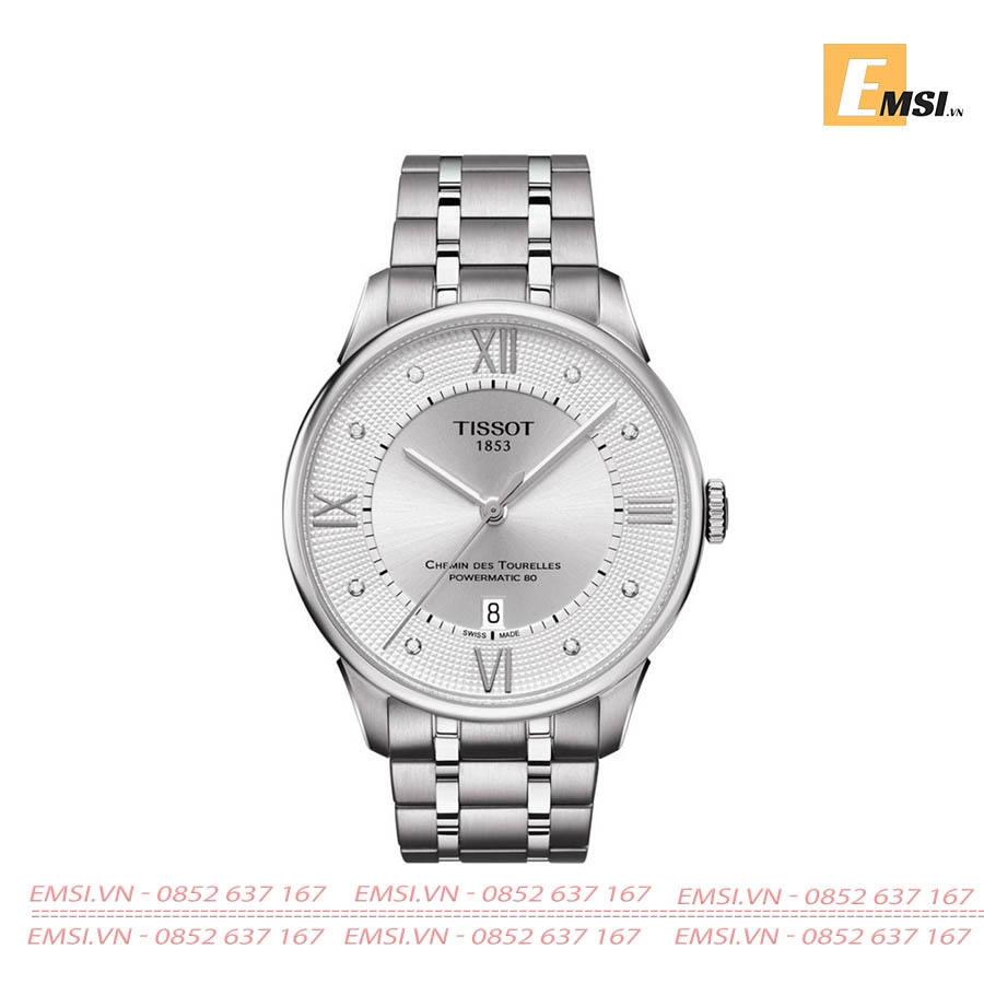 TISSOT T099.407.11.037.00 – NAM – KÍNH SAPPHIRE – AUTOMATIC (TỰ ĐỘNG) – DÂY KIM LOẠI - CHÍNH HÃNG - EMSI.VN