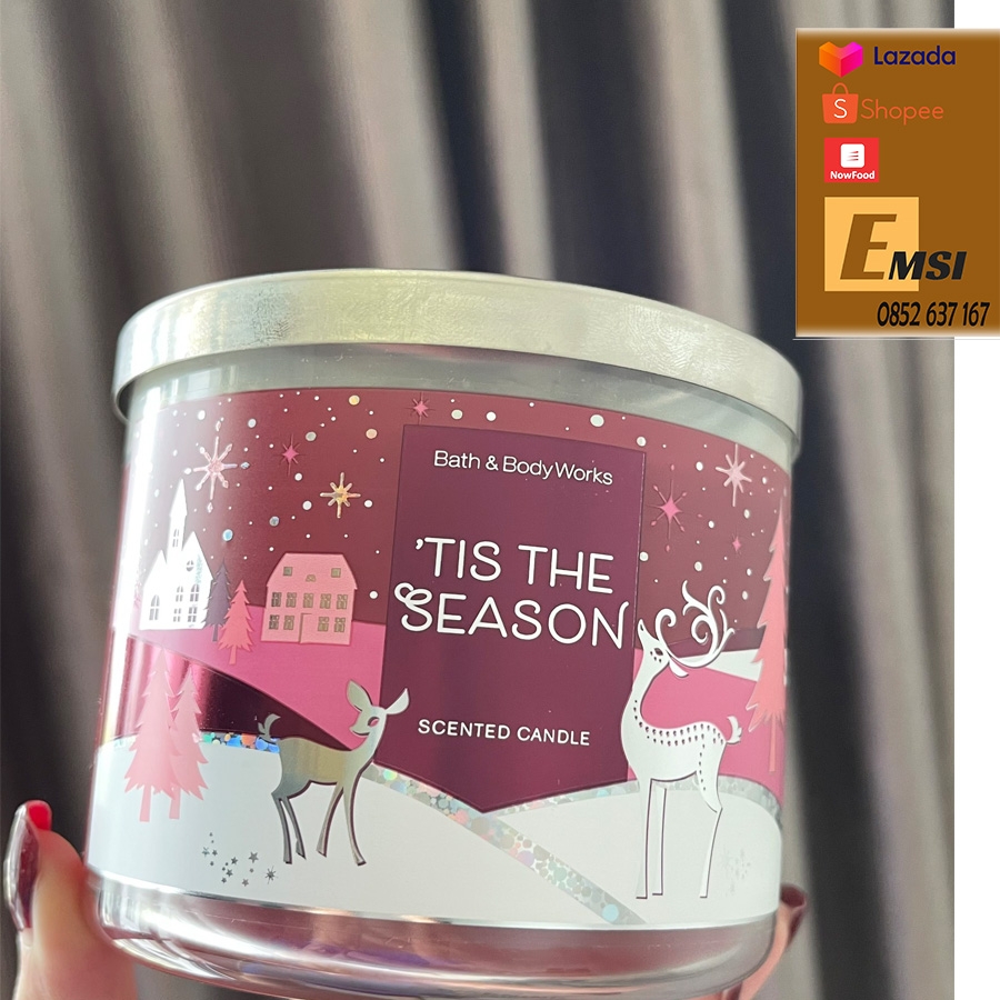 Nến thơm 3 tim BATH & BODY WORKS 500g của Mỹ