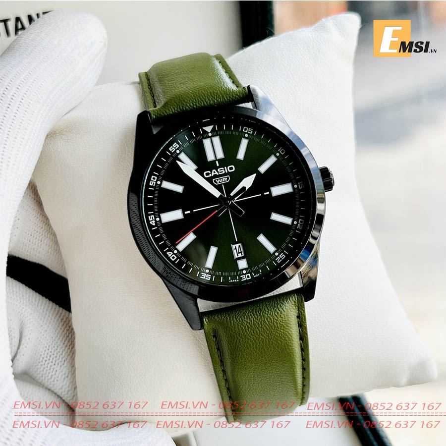 Đồng Hồ Nam Dây Da Casio Standard MTP-VD02BL-3EUDF Chính Hãng - Emsi.vn