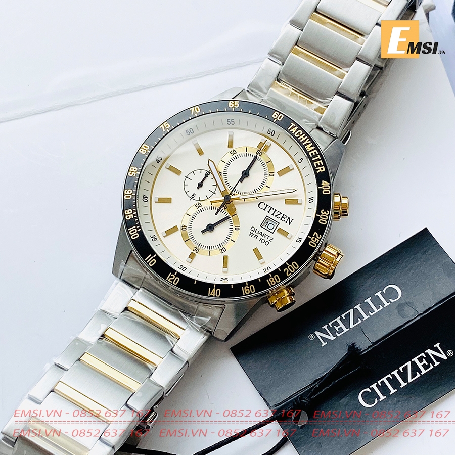Citizen AN3604-58A - Đồng Hồ Nam - Pin / Quartz - Kính Khoáng - Size Mặt 44mm - Bảo Hành 5 Năm - Chính Hãng - Emsi.vn