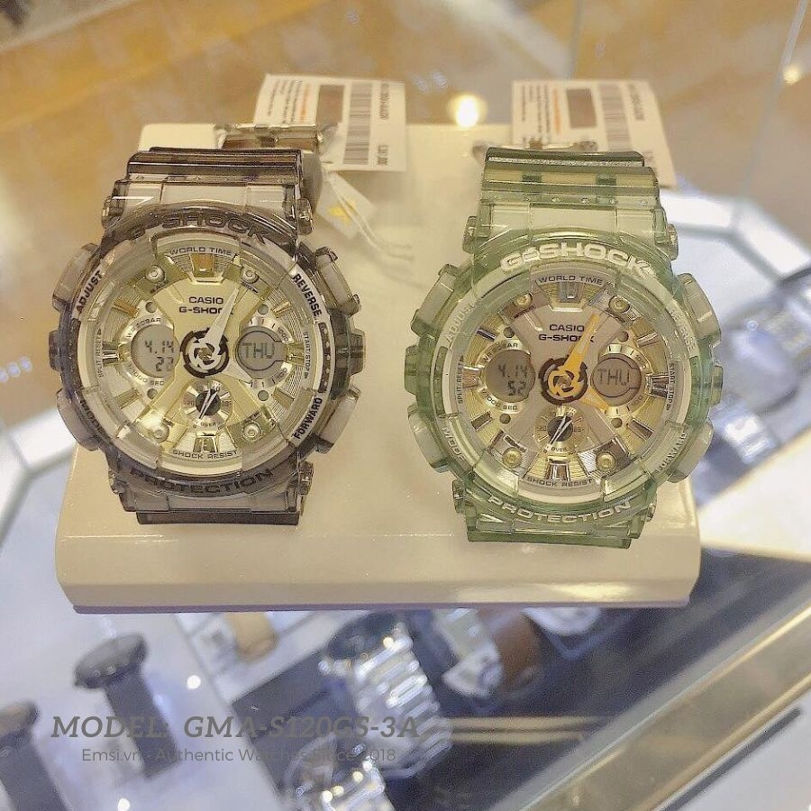 G-Shock GMA-S120GS-3ADR - Đồng Hồ Nam - Pin / Quartz - Kính Khoáng - Size Mặt 46mm - Bảo Hành 5 Năm - Chính Hãng